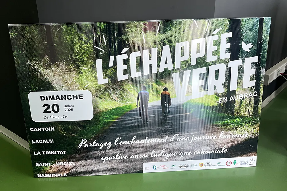 Flyer événementiel pour diffusion locale en Aveyron